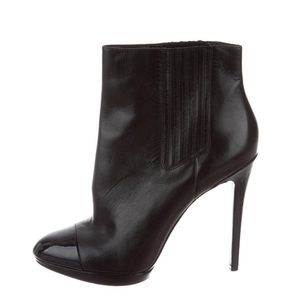 Brian Atwood Leather Ankle Booties